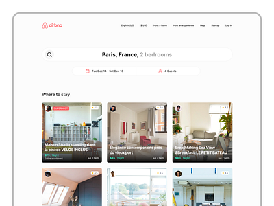 Airbnb redesign concept airbnb design redesign redesign concept ui uiux user interface ux