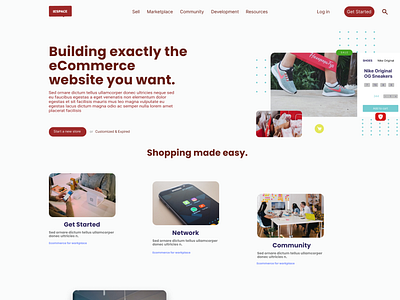 Ecommerce landing page