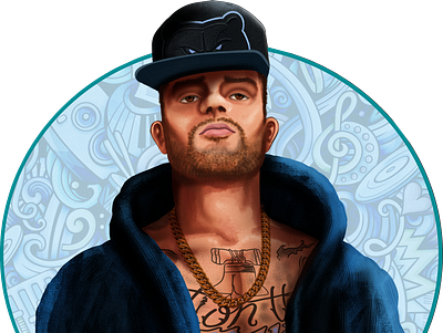 Supreme Lyrik Portrait branding design digitalart illustration painting