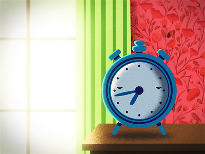 7AM Vibes aftereffects animation character character animation clock design illustration motion motion design vector
