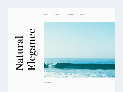Natural Elegance website clean design font interface minimal munich typography typr web white