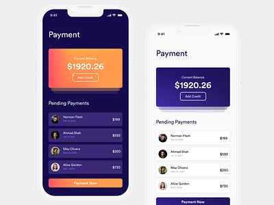 Payment iOS App Concept Design