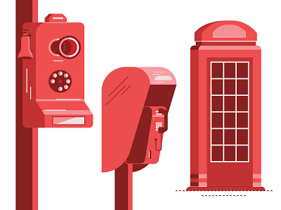 Phone Project cabin cabina call london old old phone oldphone pay phone red story street vector