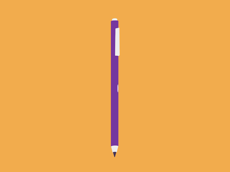 Pencil x Mark x Sword pencil mark sword illustration motion vector vectorial intuos wacom flat gif