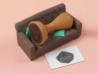Interior Design Mockup mockup mock-up interio design stamp ink wood couch pillow branding brand