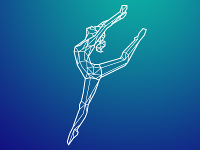 Gymnastics event facets gymnastics illustration logo tshirt