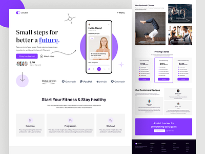 Mobile app landing page