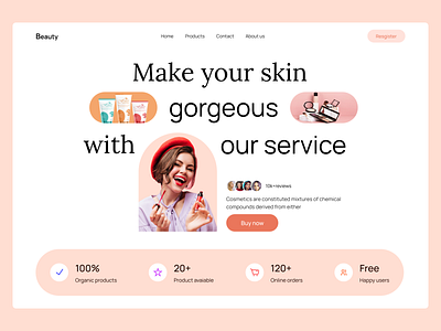 Beauty  treatment landing page