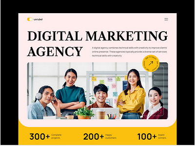 Digital marketing agency landing page