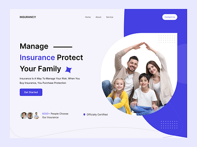 Insurance Landing Page design financial insurance investment landing page money policy popular protection ui design web design website