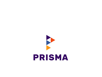 Prisma logo concept branding design graphic design illustration logo poster typography vector