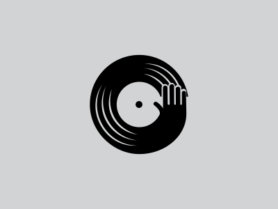 CN chicago design icon identity logo mark monogram music spin turntable