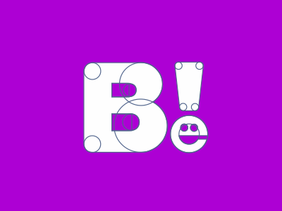 Be! Construction composition design grid icon logo mark