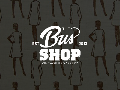 The Bus Shop branding fashion icon identity logo mark style vintage