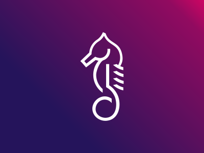 Seahorse branding design icon identity logo mark