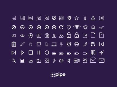 Pipe Icons branding hashtag icons identity media messenger pipe support