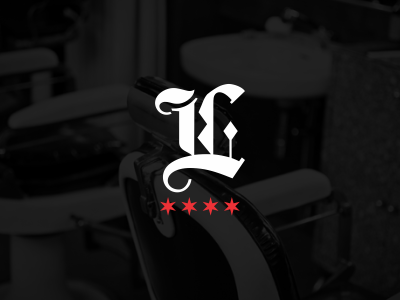 L is for Luck. branding chicago custom design logo mark type