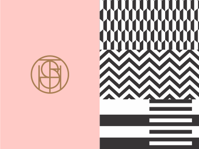 THS fashion icon logo mark monogram pattern sixties style