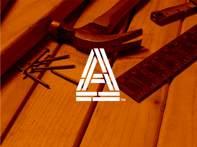 A+ branding icon logo mark minimal simplicity symbol wood