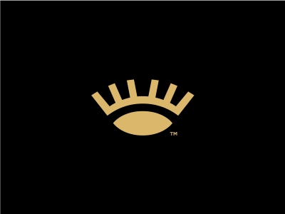One Eyed King branding crown eye geometric logo logotype mark minimal simplicity