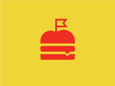 B is for Burger! branding burger chicago food icon illustration logo logotype mark minimal simplicity