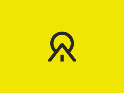 R is for Roof. branding chicago icon illustration logo logotype mark minimal simplicity