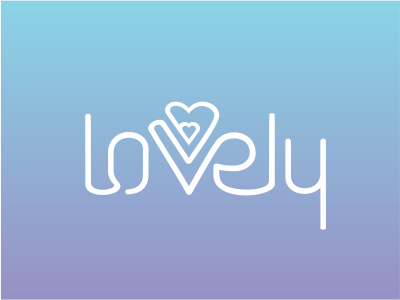 Lovely branding icon identity logo typography