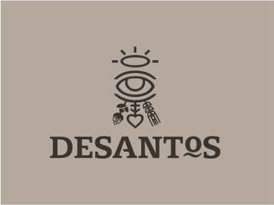 Desantos. branding icon identity logo typography