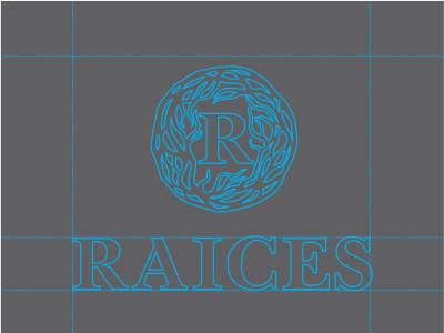 Raices branding icon identity logo typography