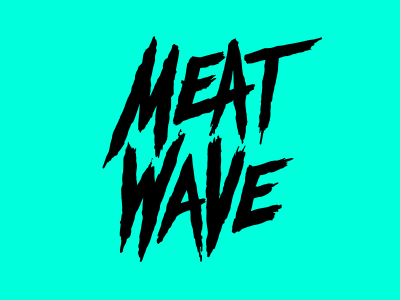 Meat Wave chicago illustration logo mark punk rock