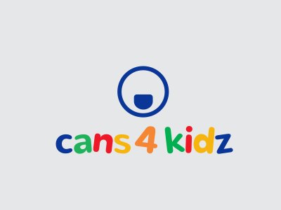 cans 4 kidz chicago design icon identity logo mark