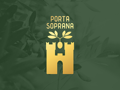 Porta Soprana Olive Oil Logo Design branding genoa logo logodesign oil olive olivebranch oliveoil oliveoillogo portasoprana vector