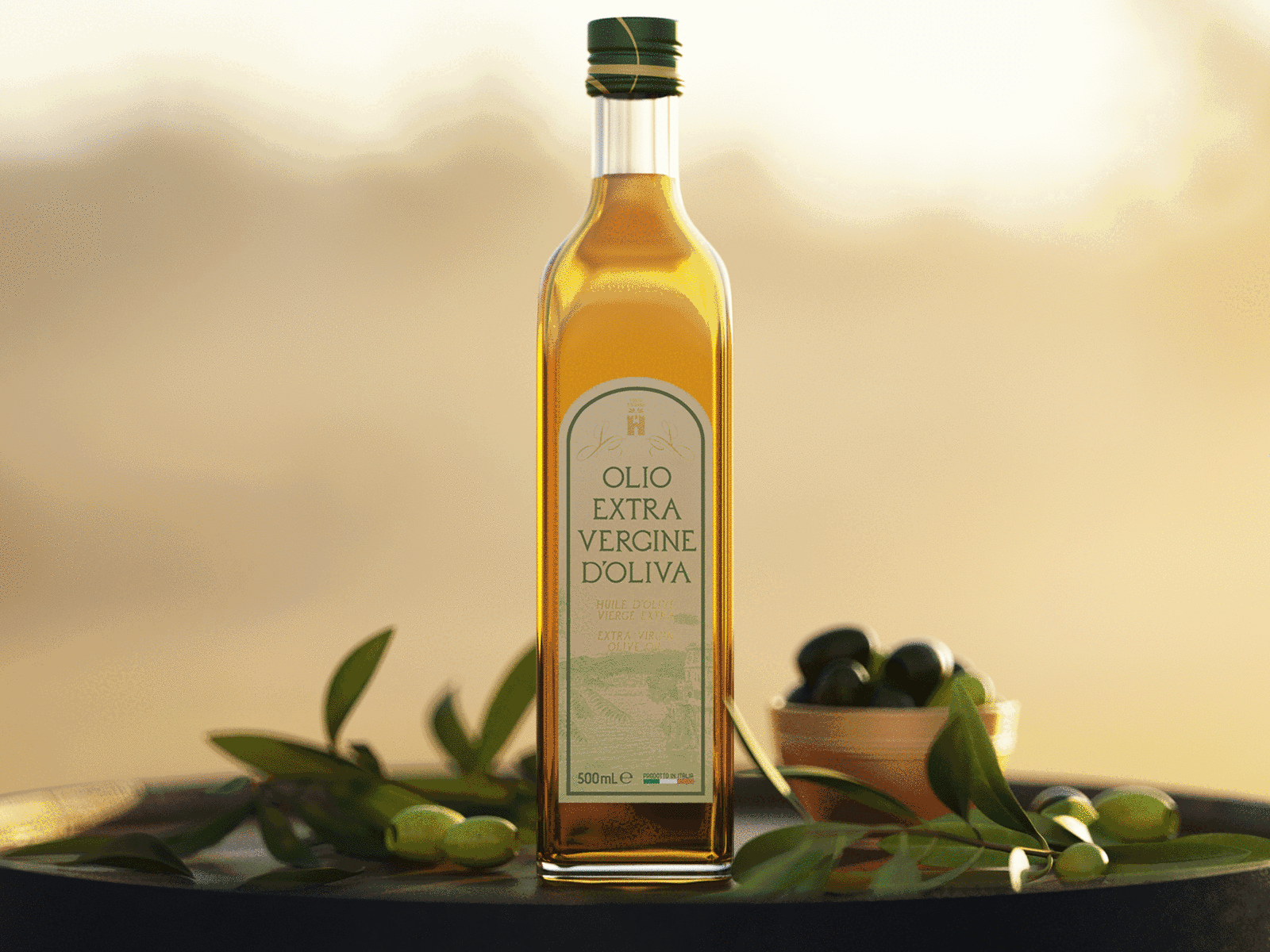 Porta Soprana Olive Oil Front and Back Labels