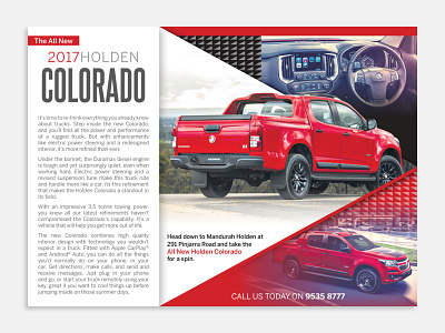 Holden Colorado - Print Ad