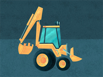 Backhoe backhoe car digger truck