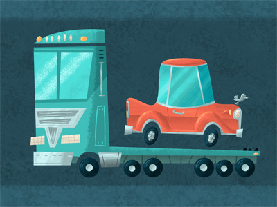 Truck and car beep car truck