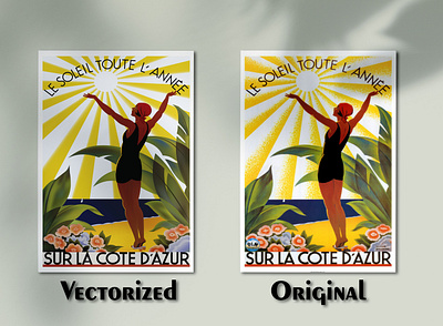D'Azur Poster branding design digitalization graphic design illustration logo poster redraw redrawing retouching vector vectorizing