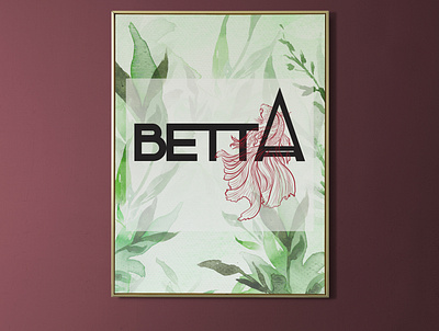 Betta adobe branding design digitalization drawing graphic design illustration illustrator logo minimal redraw redrawing typography ui ux vector