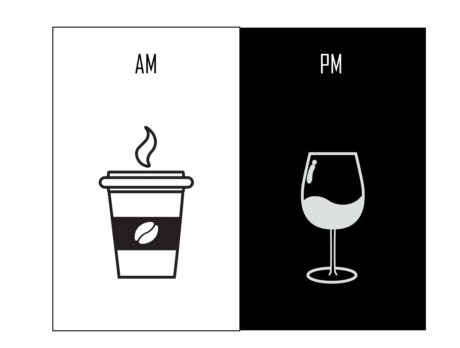 AM PM Drink Sign by Dejana Đapa on Dribbble