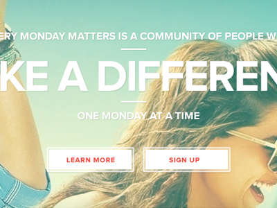 Every Monday Matters - Elevator Pitch Header