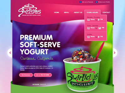 Swirlicious - Frozen Yogurt Homepage