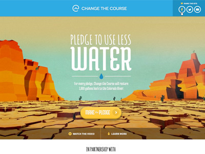 Change The Course - Landing Page (Desktop)