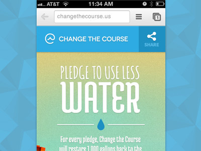 Change The Course - Landing Page (Mobile)