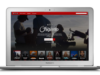 Netflix - "Originals" Landing Slide