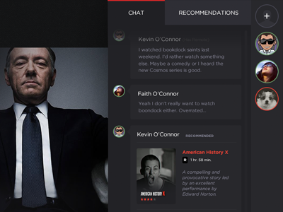 Netflix Hack Day 2014 - Watch With Friends - Chat Interface