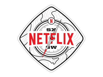 Netflix SXSW Badge - White