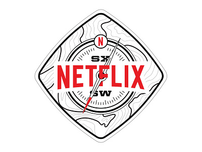 Netflix SXSW Badge - White