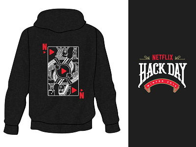 Netflix Hackday 2015 2015 cards clothing day deck hack netflix playing cards swag tshirt