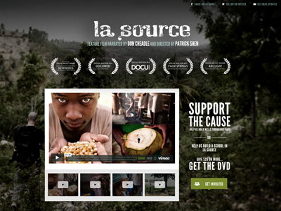 La Source - Homepage header redesign