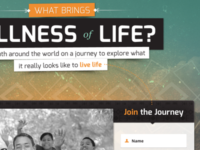 World Vision : Live Life - Simple Splash Page Update